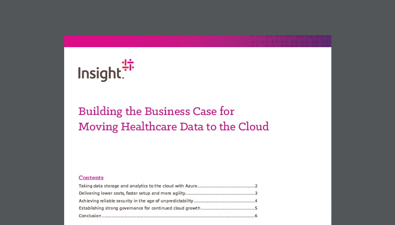 Article Moving Healthcare Data to the Cloud  Image