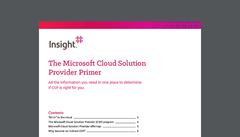 Article The Microsoft Cloud Solution Provider Primer Image