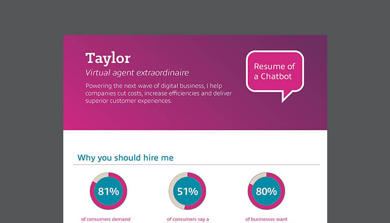 Article Chatbot Developer Resume | Resume of a Chatbot | Infographic  Image