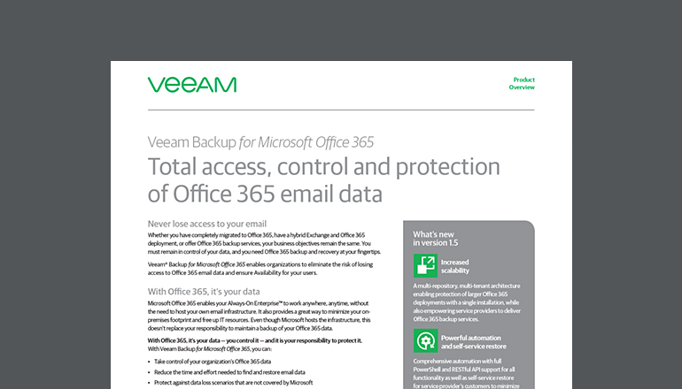 Article Veeam Backup for Microsoft Office 365  Image