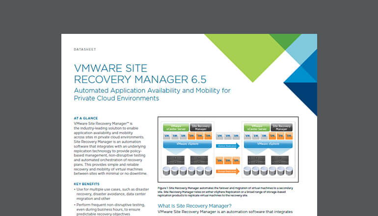 Article VMware Site Recovery Manager  Image