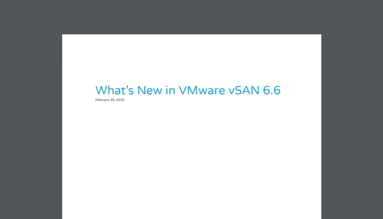 Article VMware vSAN: What's New Image