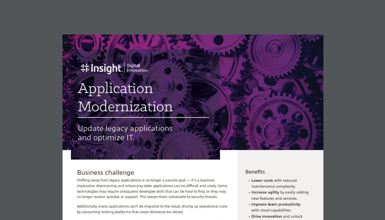 Article Application Modernization | Digital Innovation Image