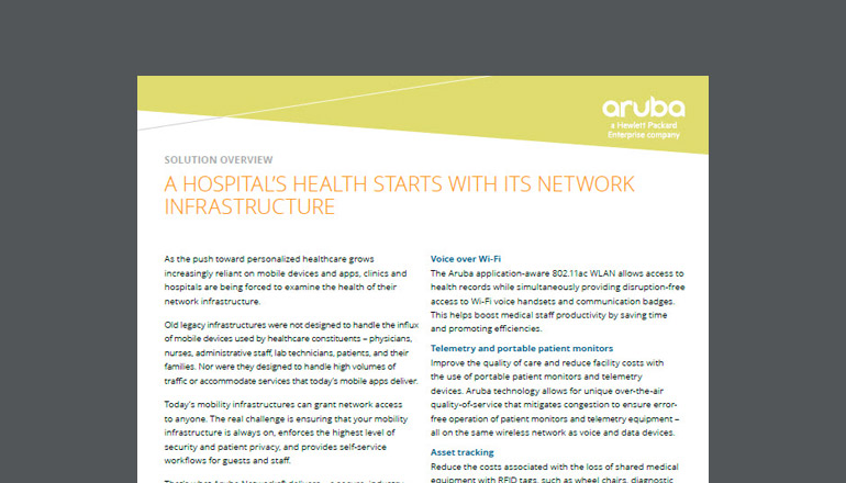 Article Hospital Health and Network Infrastructure Image