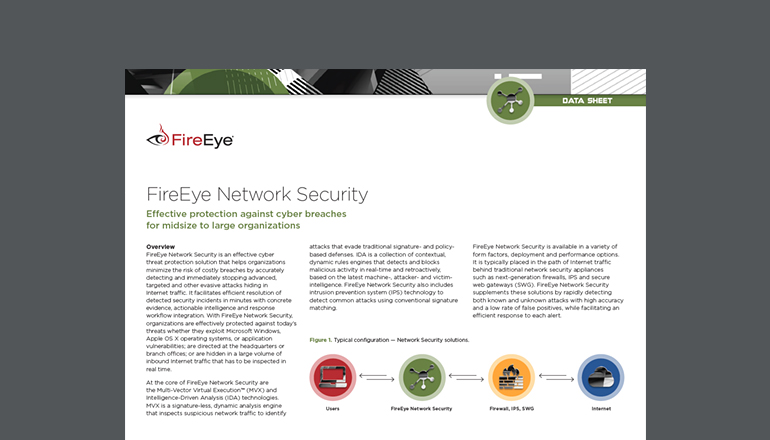 Article FireEye Network Security Datasheet Image