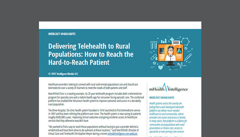 Article Delivering Telehealth to Rural Populations Image