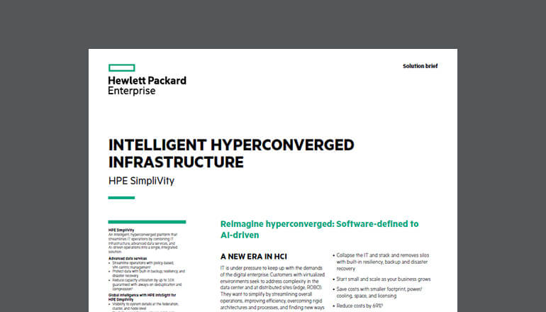 Article HPE Intelligent Hyperconverged Infrastructure Image