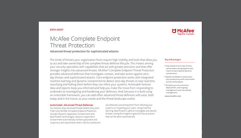 Article McAfee Complete Endpoint Threat Detection Image
