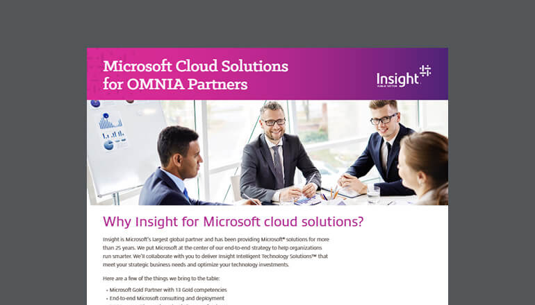 Article Microsoft Cloud Solutions for OMNIA Partners Image