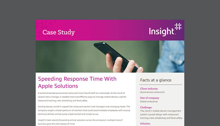 Article Speeding Response Time With Apple Solutions Image