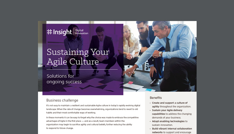 Article Sustaining Your Agile Culture Image