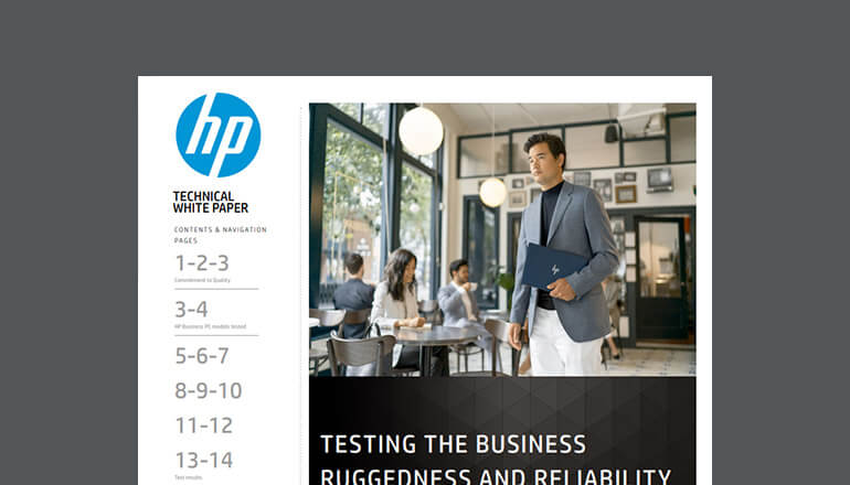 Article The HP Total Test Process: The Ruggedness and Reliability of HP Business PCs Image