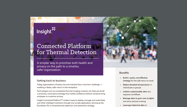 Article Connected Platform for Thermal Detection Image