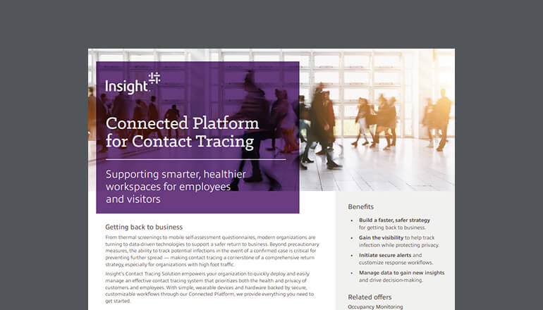 Article Contact Tracing With Connected Platform Datasheet Image