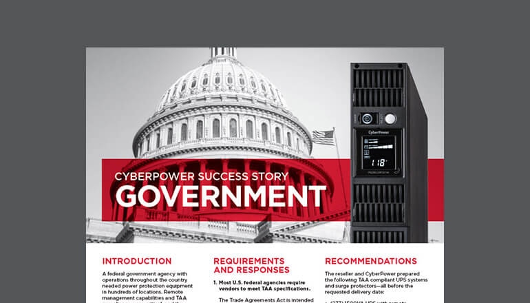 Article CyberPower Federal Government Success Story Image