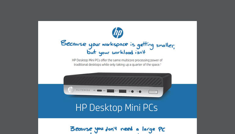 Article HP Desktop Mini PCs | Infographic  Image