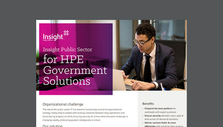 Article HPE Solutions for Government Image