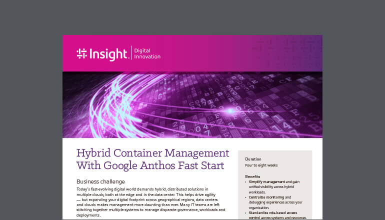 Article Hybrid Container Management With Google Anthos Fast Start Image