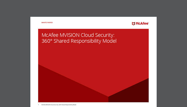 Article McAfee MVISION Cloud Security: 360° Shared Responsibility Model Image