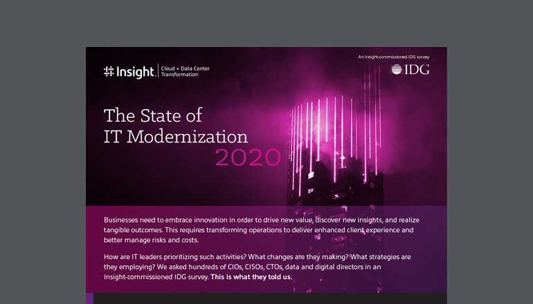 Article The State of IT Modernization 2020 Infographic Image