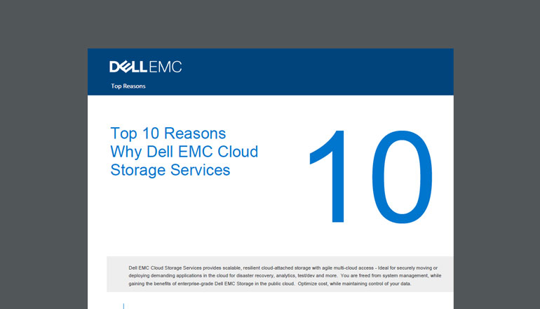 Article Top 10 Reasons Why Dell EMC Cloud Storage Services Image