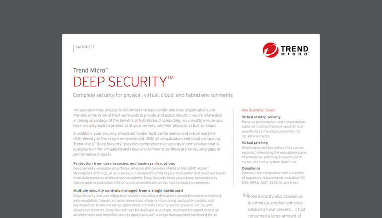 Article Trend Micro Deep Security Image