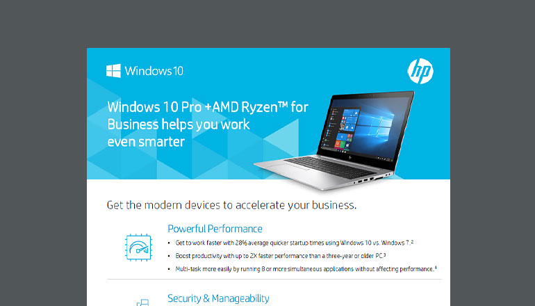 Article Windows 10 Pro +AMD Ryzen for Business Helps You Work Smarter  Image