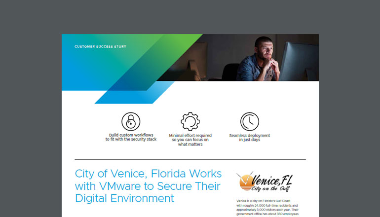 Article City of Venice, Florida Works with VMware to Secure Their Digital Environment Image