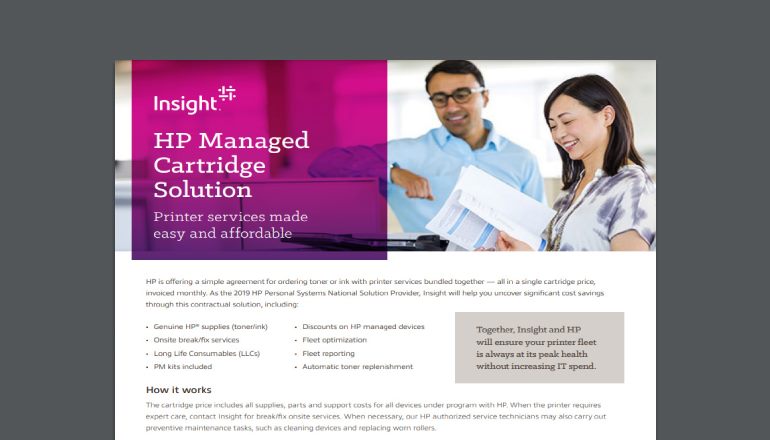 Article HP Managed Cartridge Solutions Image