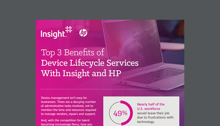 Article Top 3 Benefits of Device Lifecycle Services With Insight and HP Image