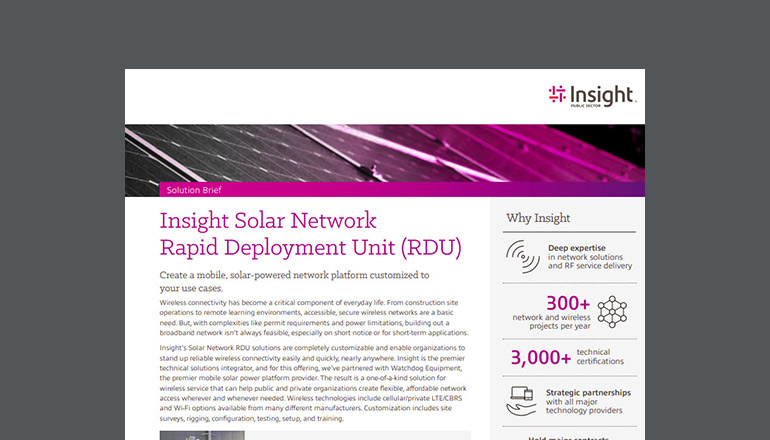 Article Insight Solar Network Rapid Deployment Unit (RDU) Image