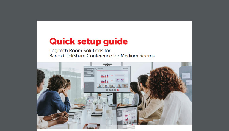 Article Logitech Room Solutions and Barco ClickShare Conference Quick Setup Guide Image
