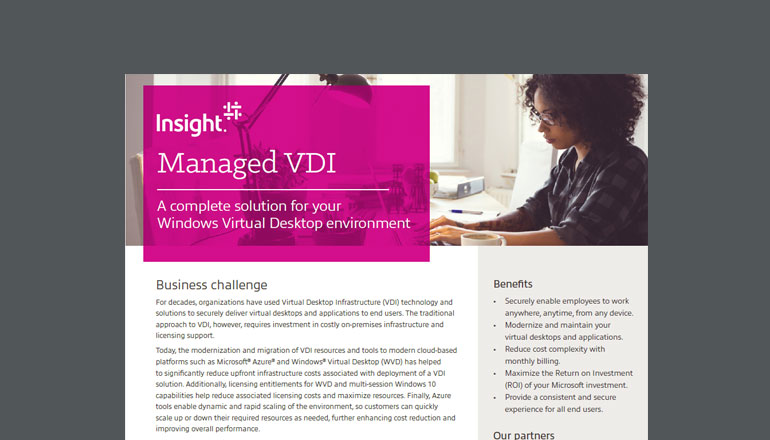 Article Managed VDI for Windows Virtual Desktop Environment Image