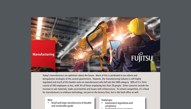 Article Fujitsu for Manufacturing Image