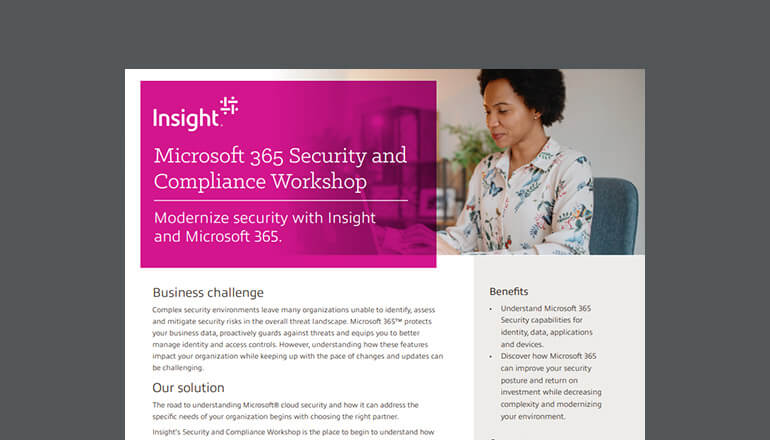 Article Microsoft 365 Security and Compliance Workshop Image