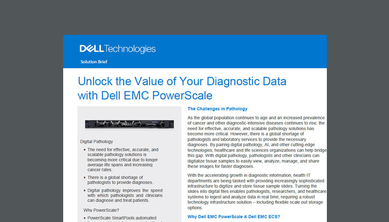 Article Unlock the Value of Your Diagnostic Data With Dell EMC PowerScale  Image