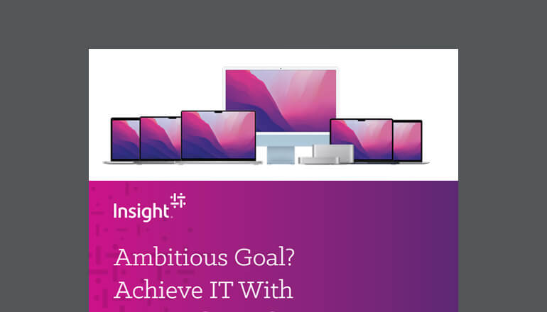 Article Ambitious goal? Achieve IT with Mac and Insight. Image