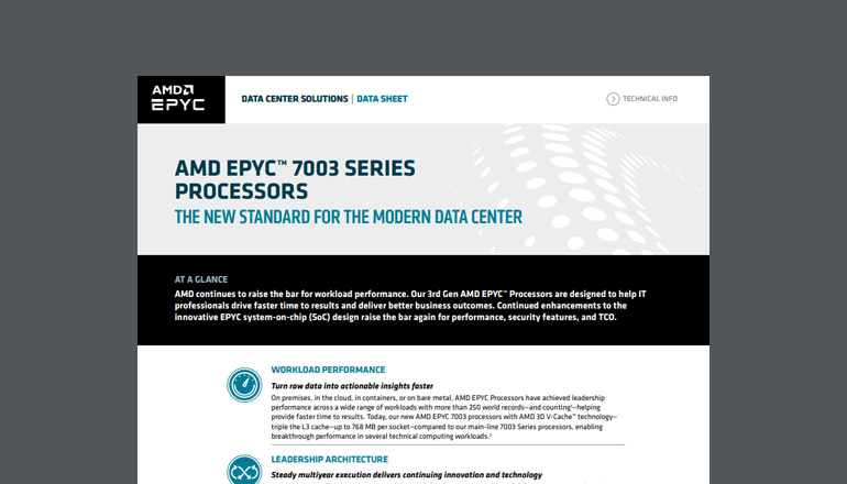 Article AMD EPYC 7003 Series Processors  Image