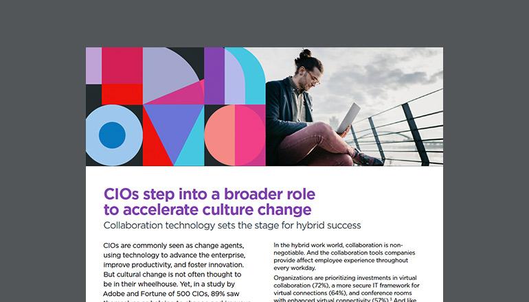 Article CIOs Step Into a Broader Role to Accelerate Culture Change Image