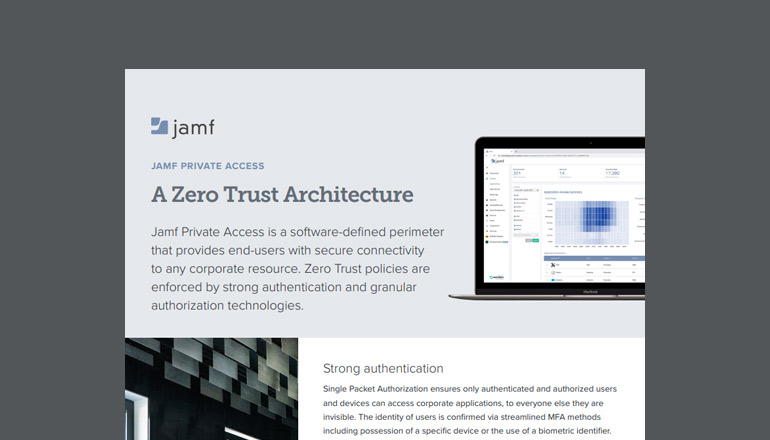 Article Jamf Private Access: A Zero Trust Architecture  Image