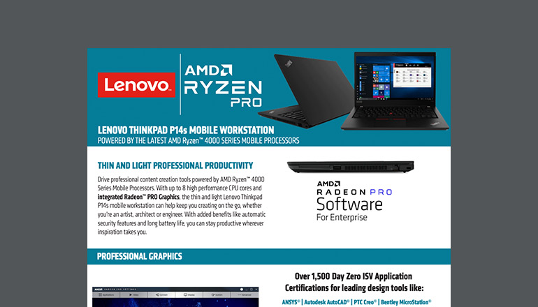 Article Lenovo ThinkPad P14s Mobile Workstation Image