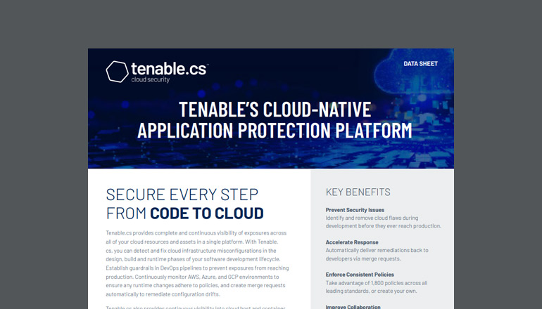 Article Tenable’s Cloud-Native Application Protection Platform  Image