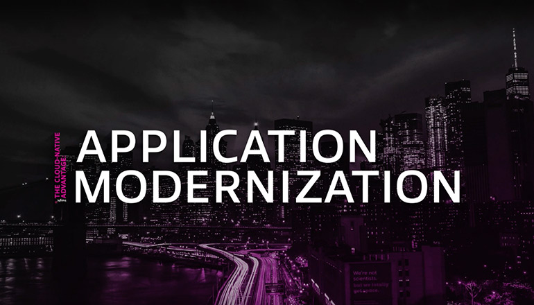 Title card for Application modernization video