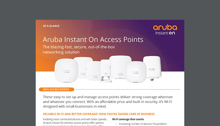 Article Meet the Aruba Instant On Access Points  Image