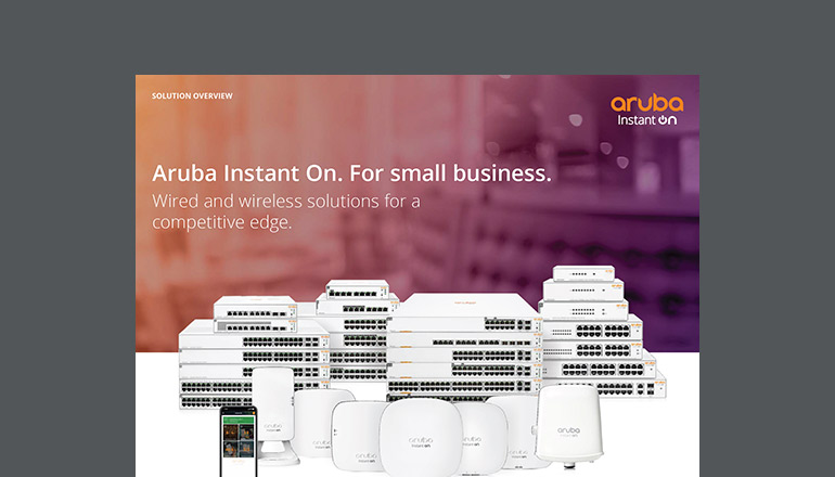 Article Aruba Instant On. For Small Business.  Image
