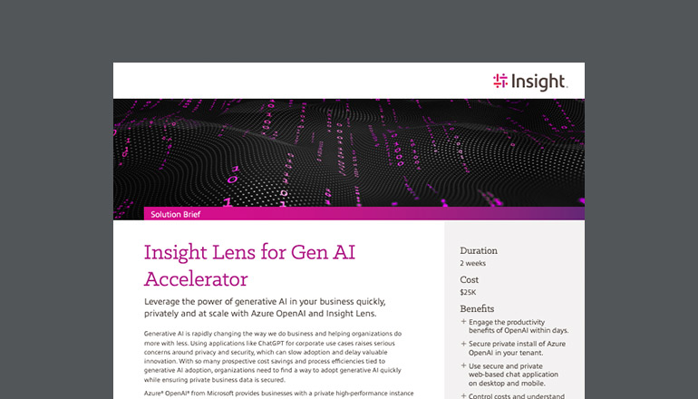 Article Azure OpenAI and GPT Accelerator With Insight Lens for Gen AI Image