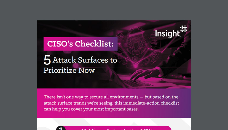 Article CISO’s Checklist | 5 Attack Surfaces to Prioritize Now  Image