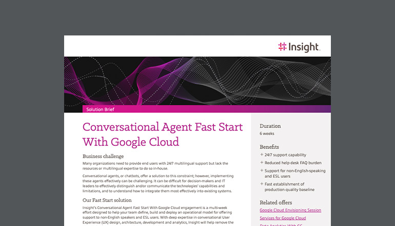 Article Conversational Agent Fast Start With Google Cloud Image