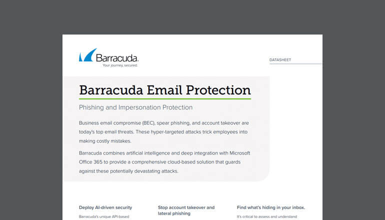 Article Barracuda Email Protection Phishing and Impersonation Protection  Image