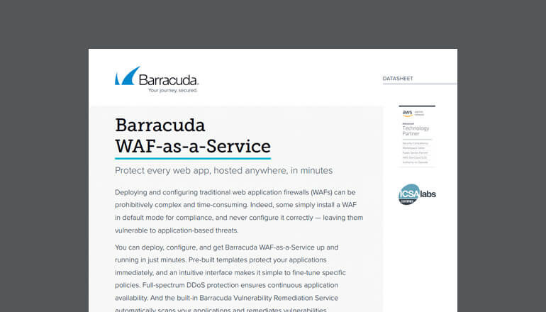 Article Barracuda WAF-as-a-Service for AWS  Image